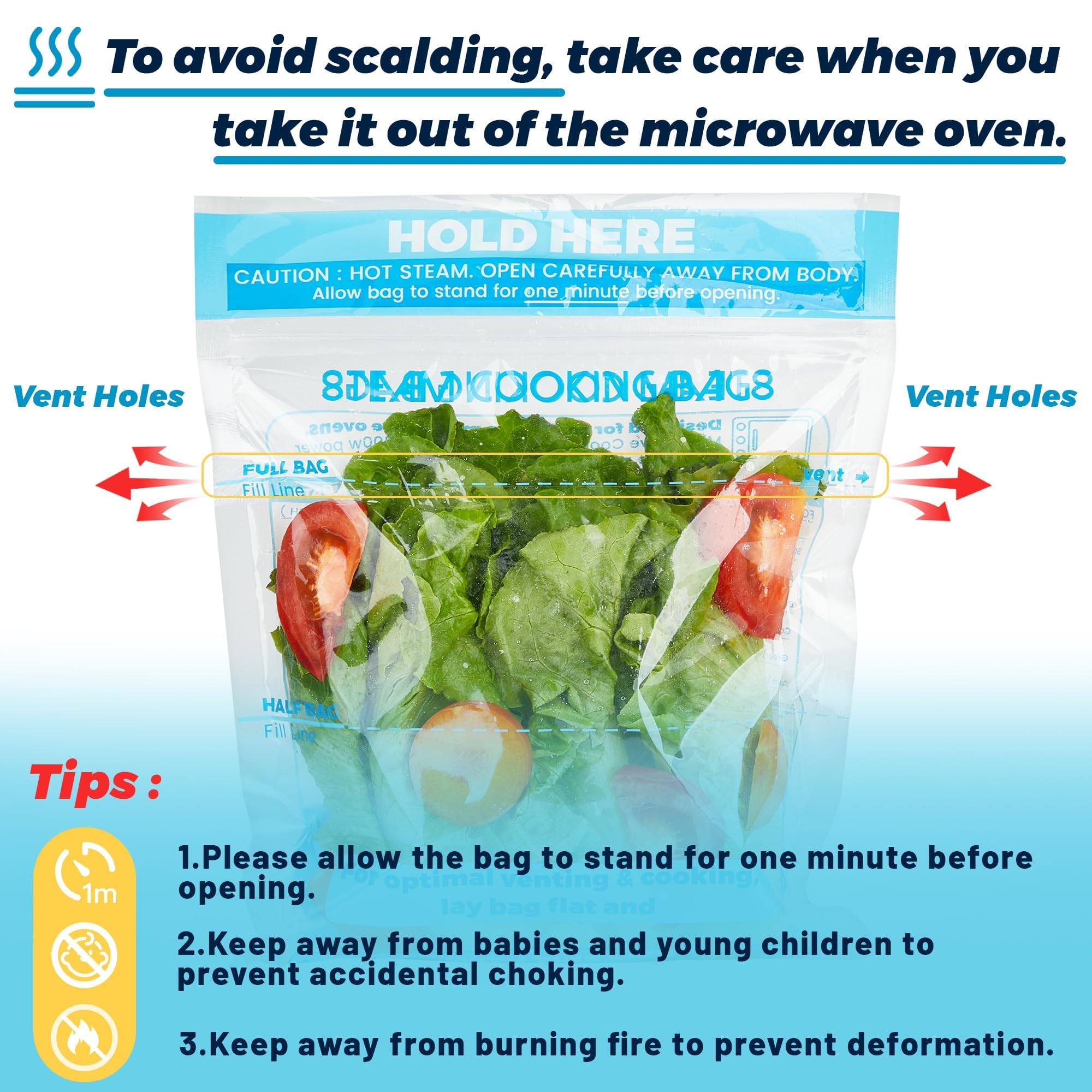 USEAMIE disposable bags for meat sealing and cleanup