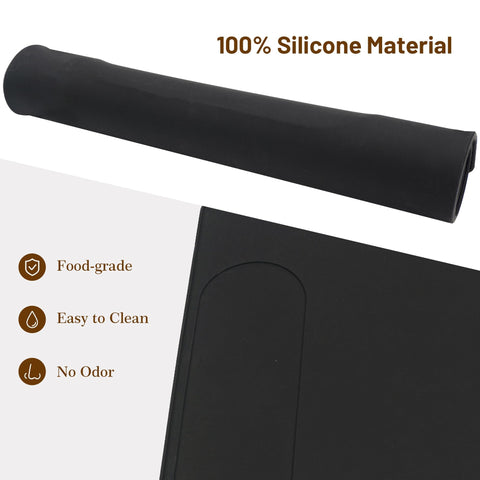 USEAMIE silicone mat durable silicone material withstands daily wear.