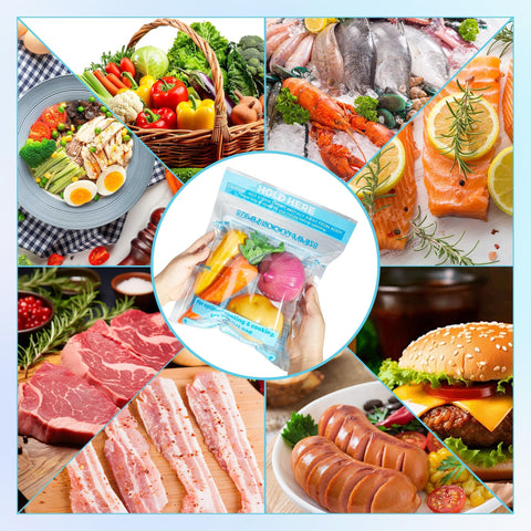 USEAMIE versatile bags for vegetables meat seafood and frozen foods