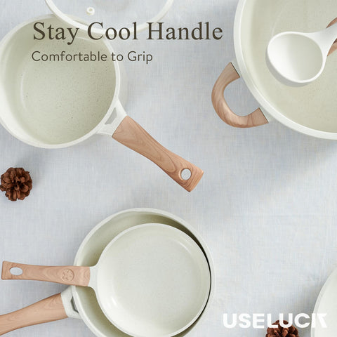 USELUCK even-heat base close-up highlighting durable ceramic construction