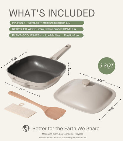 USELUCK ceramic non-toxic coating emphasizes safe, low-oil cooking