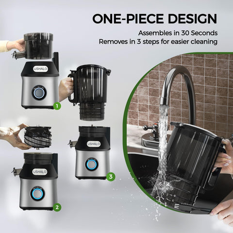 USHALO 60oz capacity enables batch juicing for family use