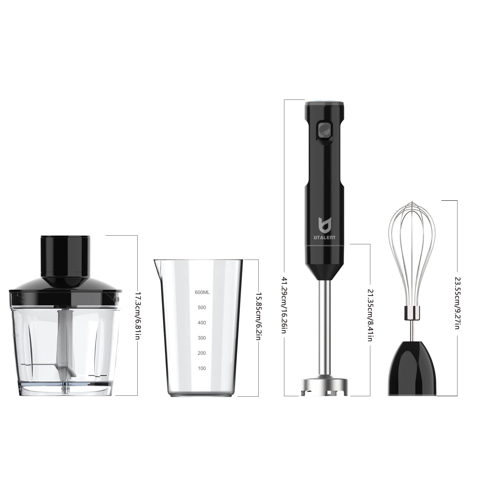 UTALENT 500ml chopper makes prep faster for baby foods and dressings.