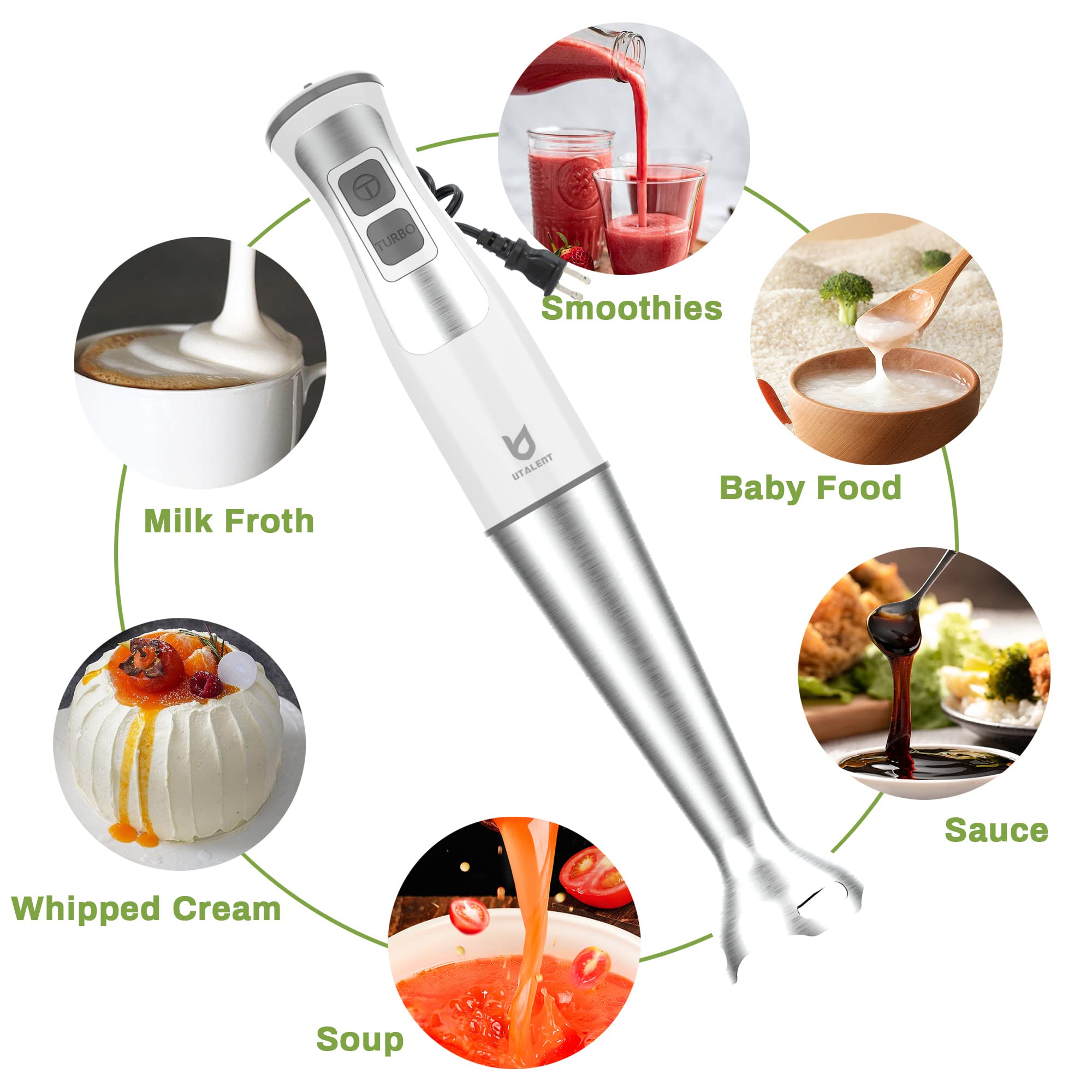 UTALENT egg whisk attachment for light batters