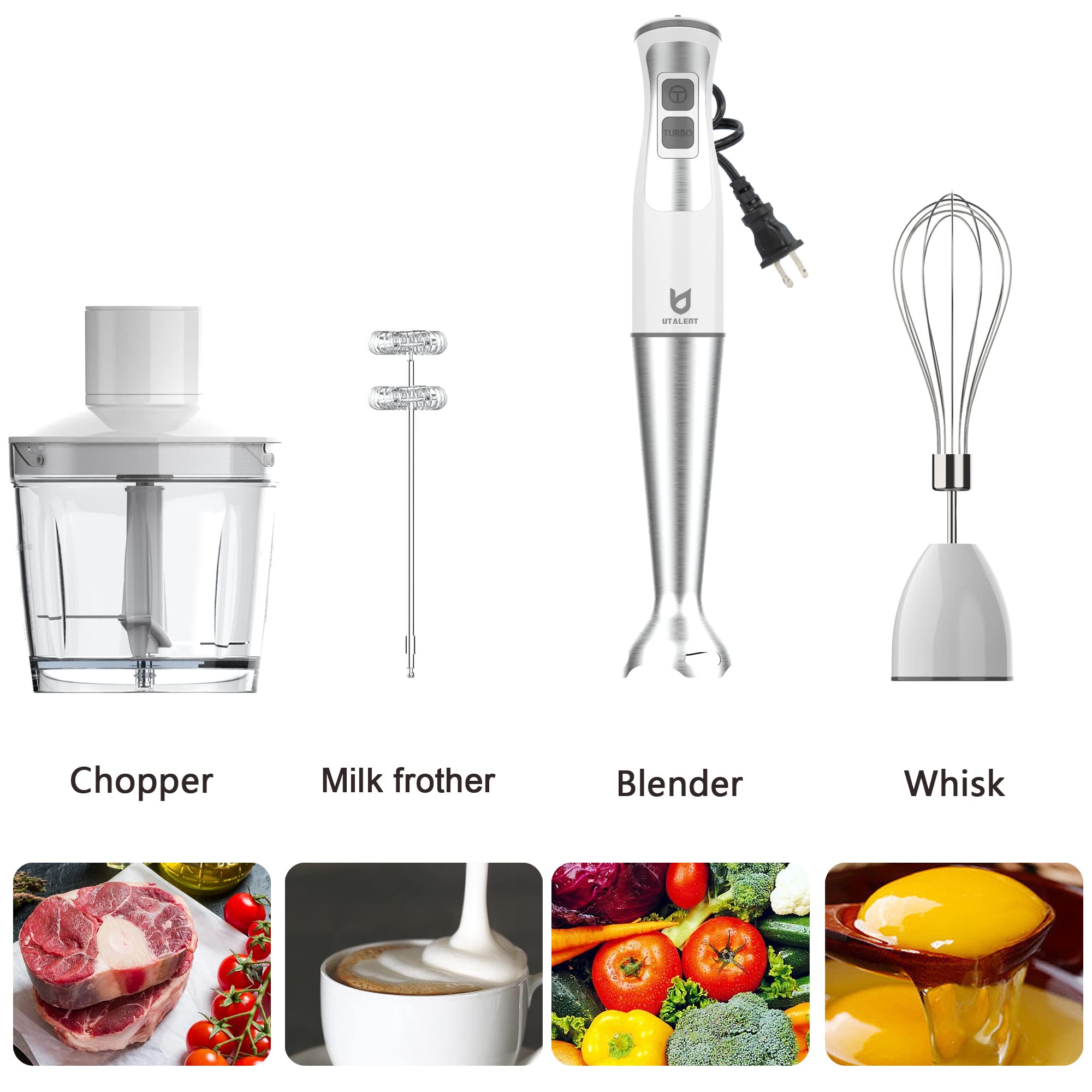 UTALENT food chopper 500ml capacity for quick prep