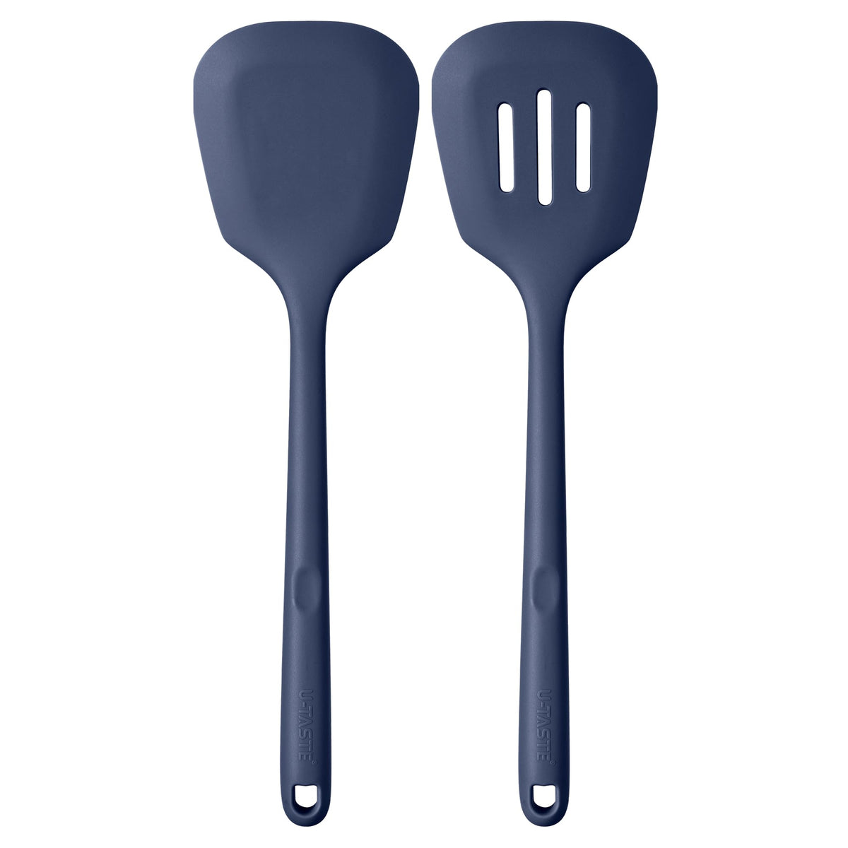 U-Taste solid 13.6in silicone turner for safe flipping on nonstick pans.