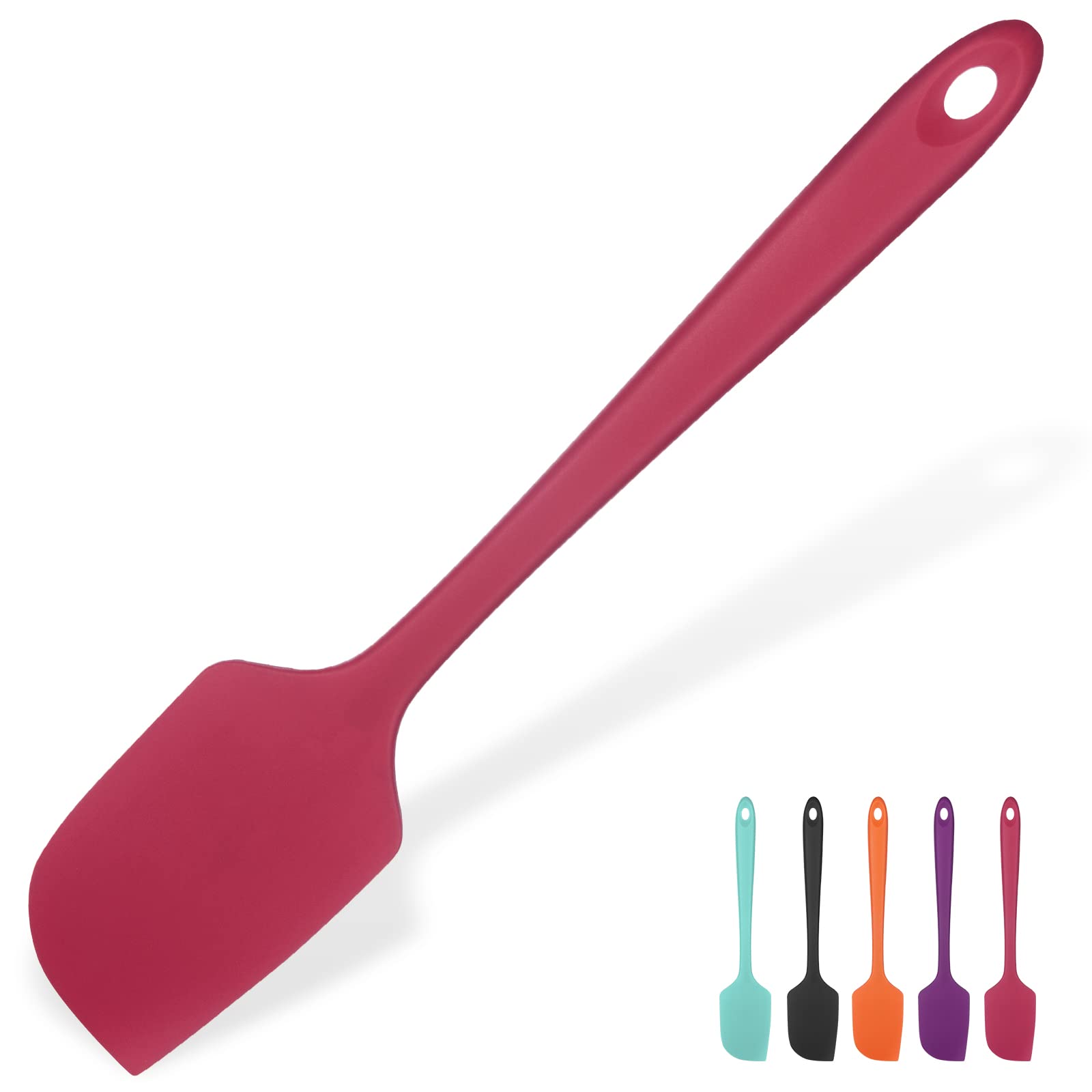 U-Taste 14in spatula, front view, flexible tip ideal for scraping bowls.