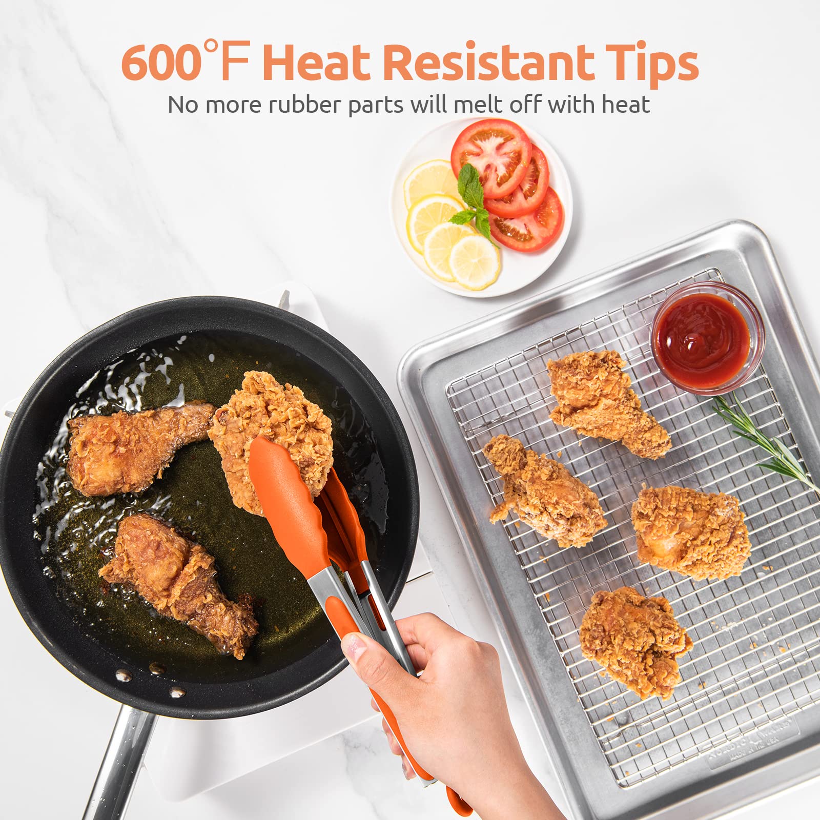 U-Taste 18/8 stainless steel handle provides sturdy grip.
