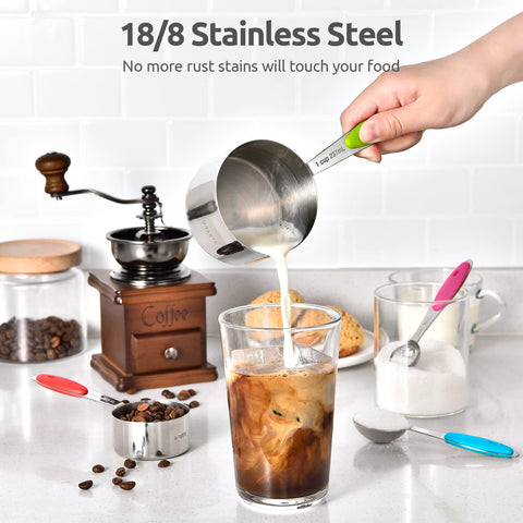 U-Taste 18/8 stainless steel construction highlighted for durability.