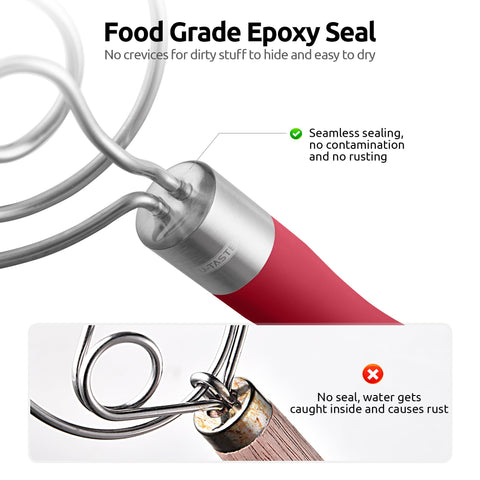 U-Taste 3D loop design enhances air flow for better dough blending