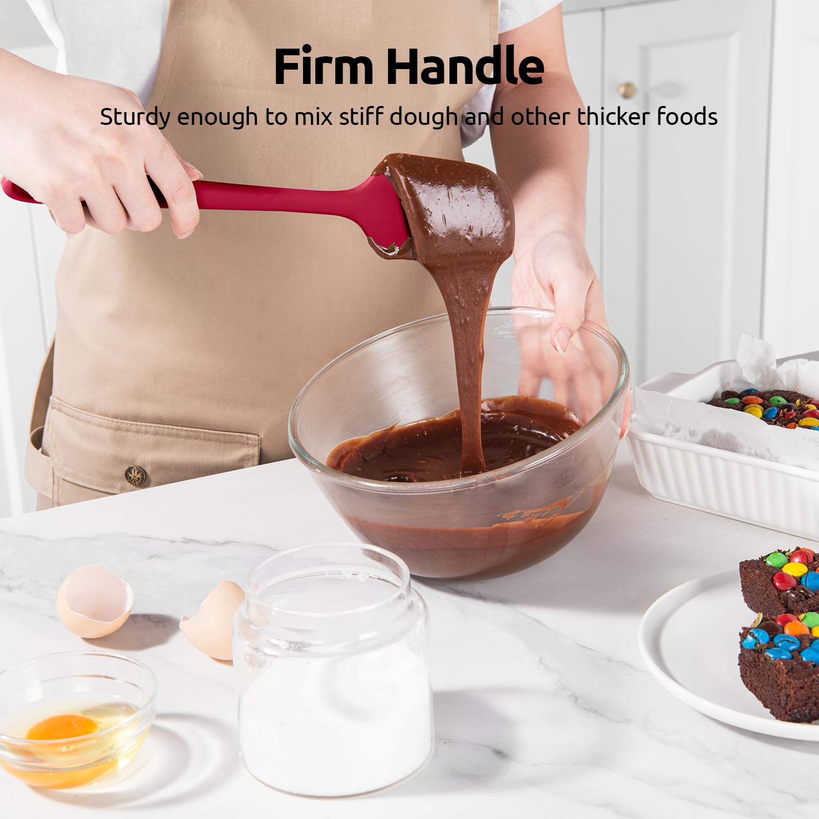 U-Taste bowl-scraping spatula for easy batter folding