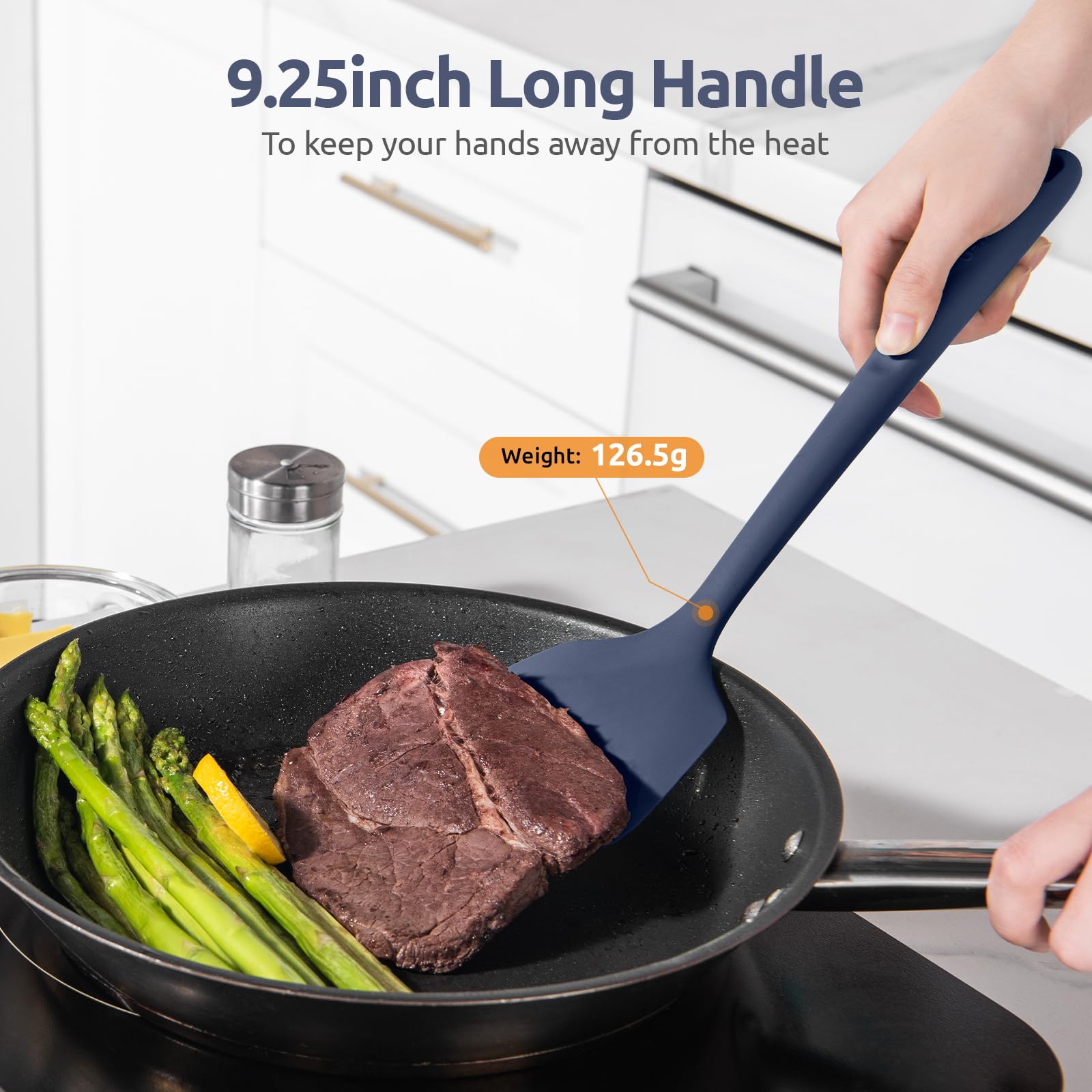 U-Taste dishwasher-safe silicone spatula for easy cleaning.