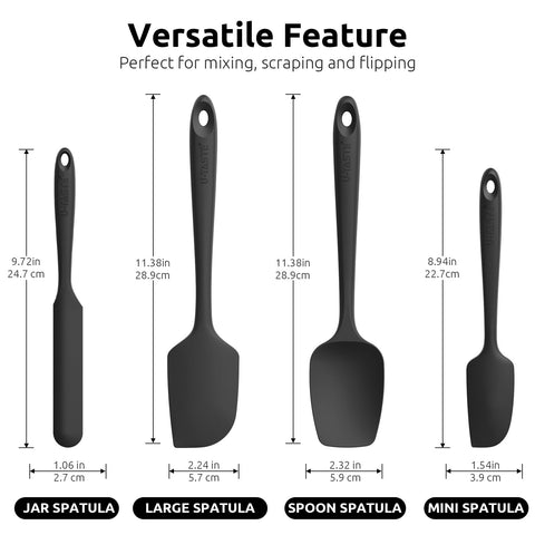 U-Taste spatula with ergonomic grip for confident stirring