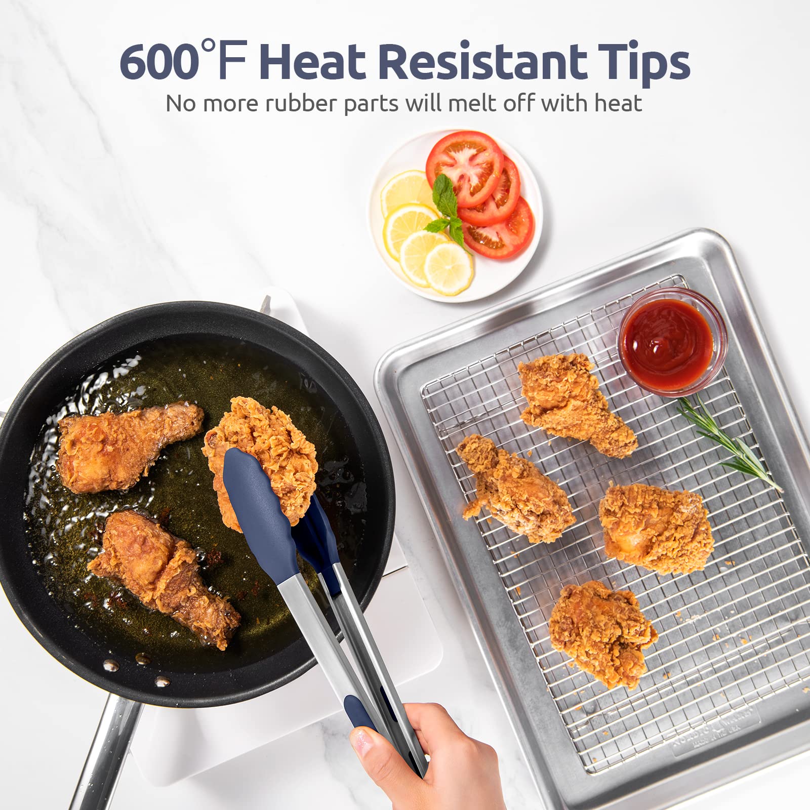 U-Taste ergonomic locking mechanism eases use during meal prep