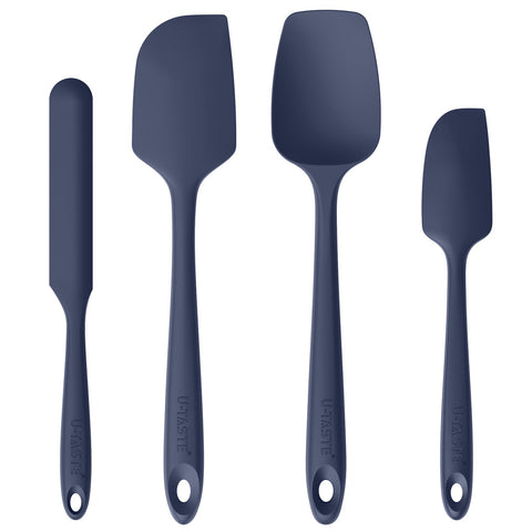 U-Taste heat resistant spatula in midnight blue for high-heat cooking and nonstick pans.