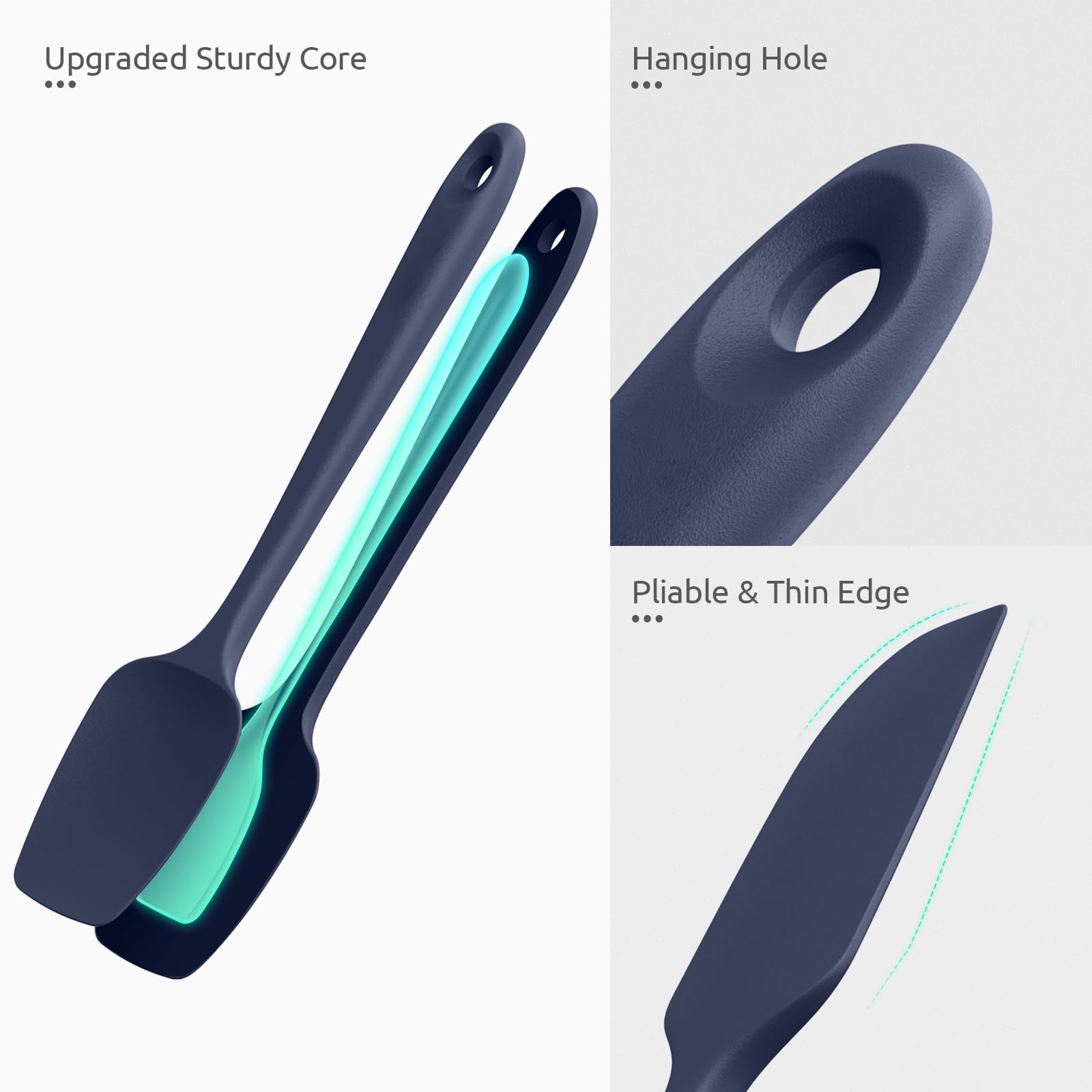 U-Taste nonstick silicone spatula is dishwasher safe and easy to clean.