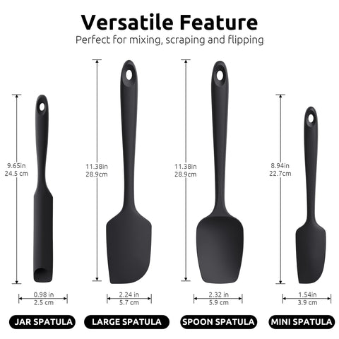 U-Taste heavy-duty core spatula with reinforced grip for thick dough.
