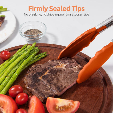 U-Taste heavy-duty kitchen tongs for grilling and serving.