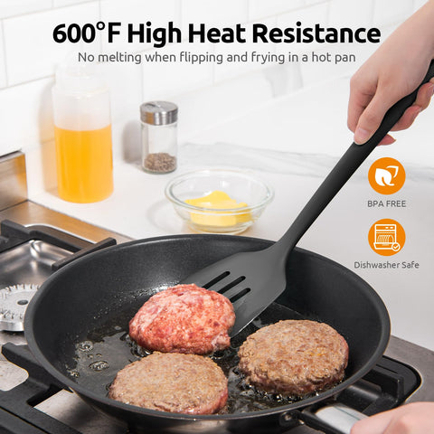 U‑Taste 13.6-inch handle keeps hands away from heat during cooking