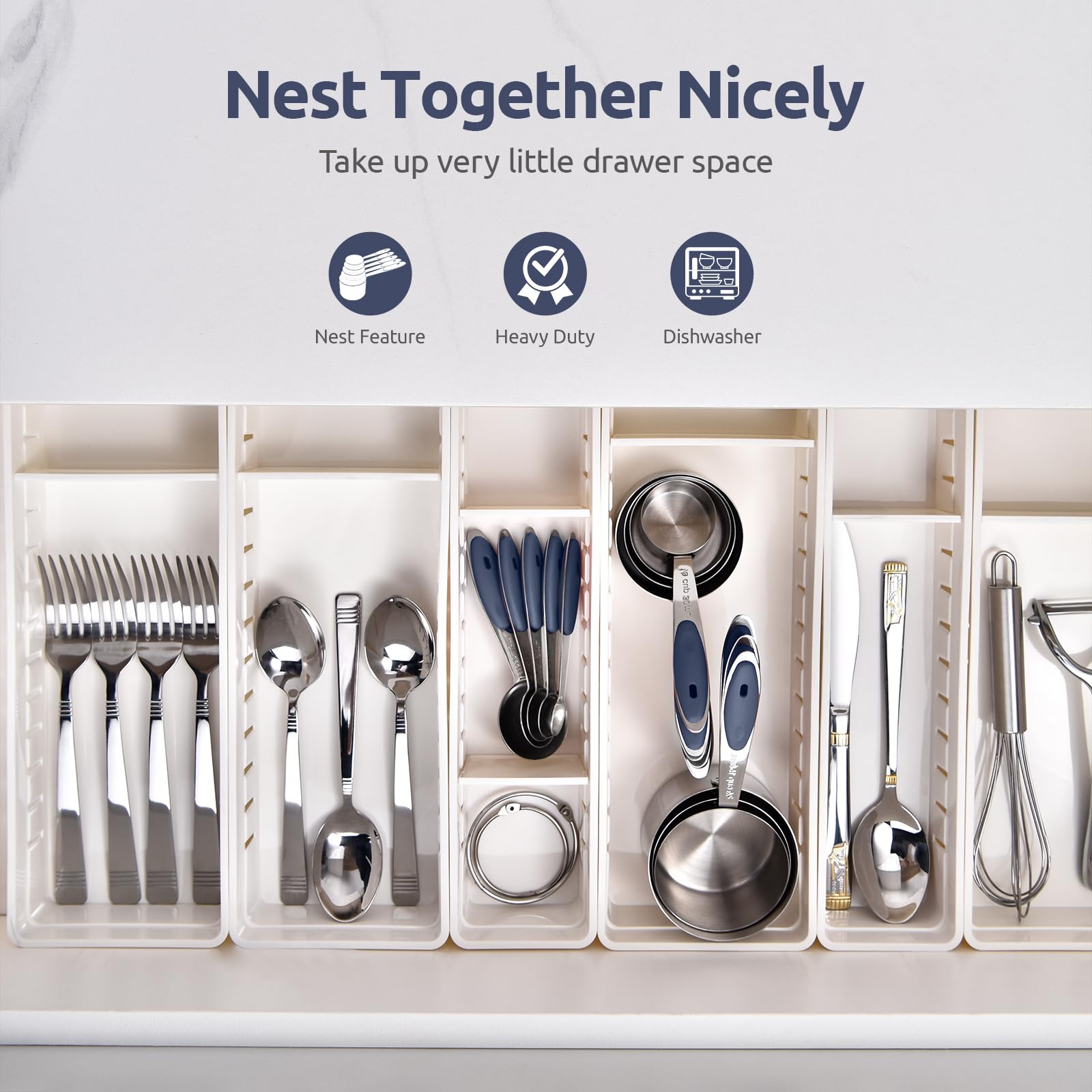 U-Taste midnight blue finish adds a sleek look to your kitchen.