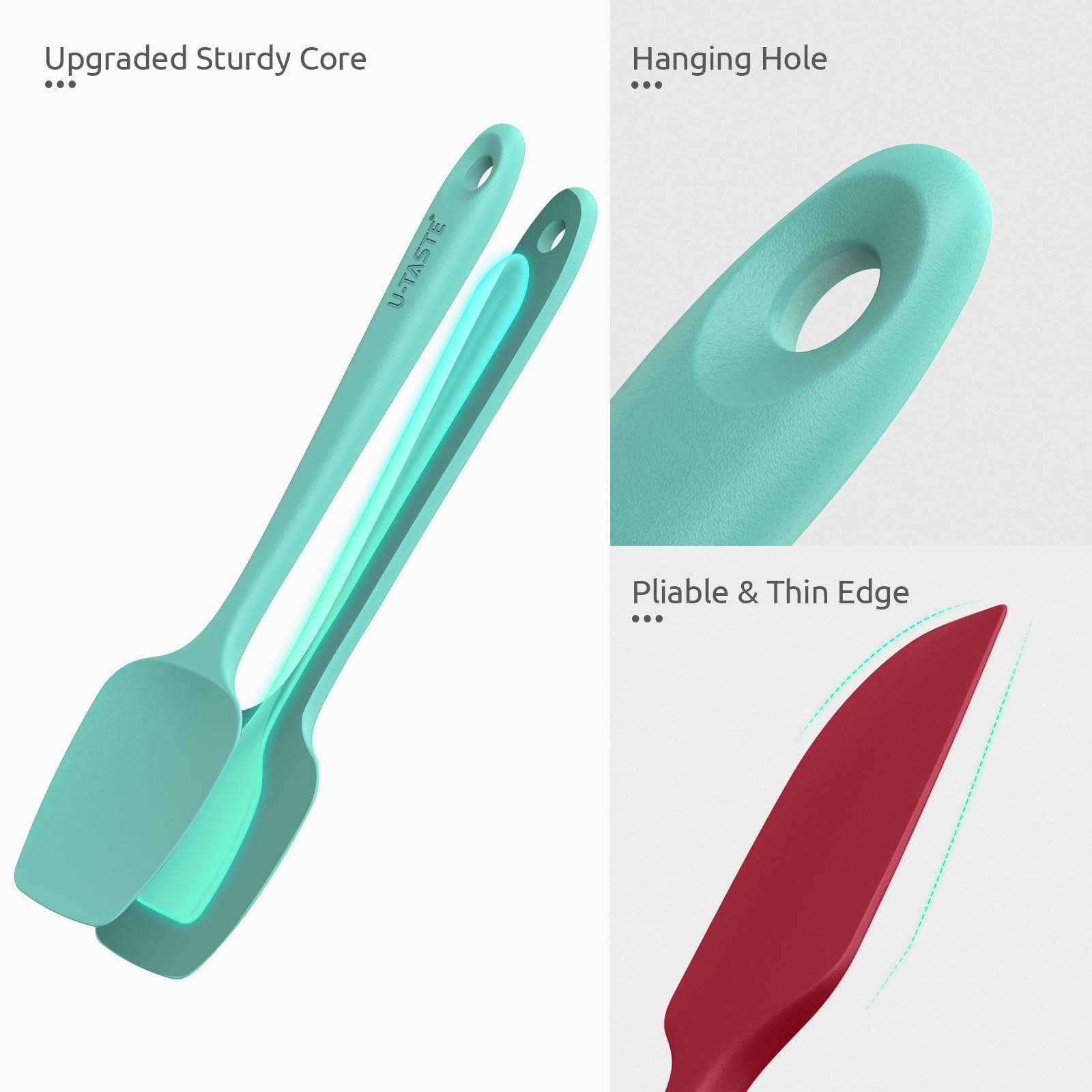 U-Taste multicolor spatula set adds color and grip