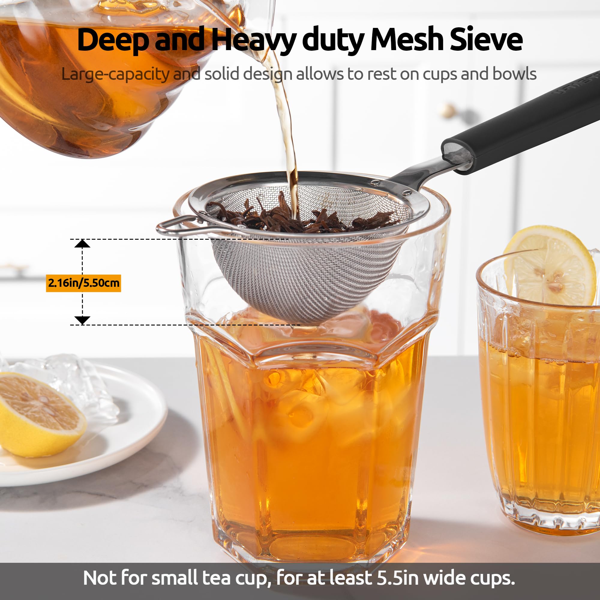 U-Taste versatile strainer ideal for tea, coffee, spices and cocoa