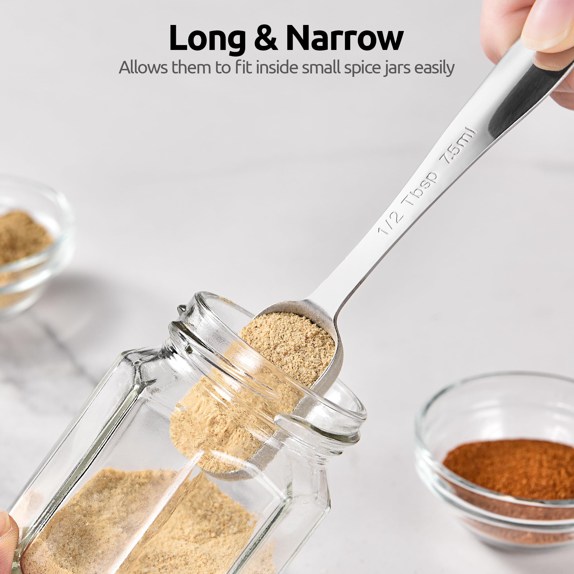 U-Taste narrow square measuring spoon 3/4tsp designed for consistent portioning.