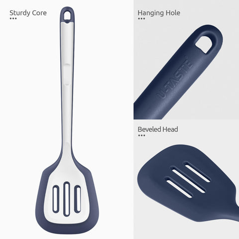 U-Taste nonstick pan-safe turner reduces sticking and damage.