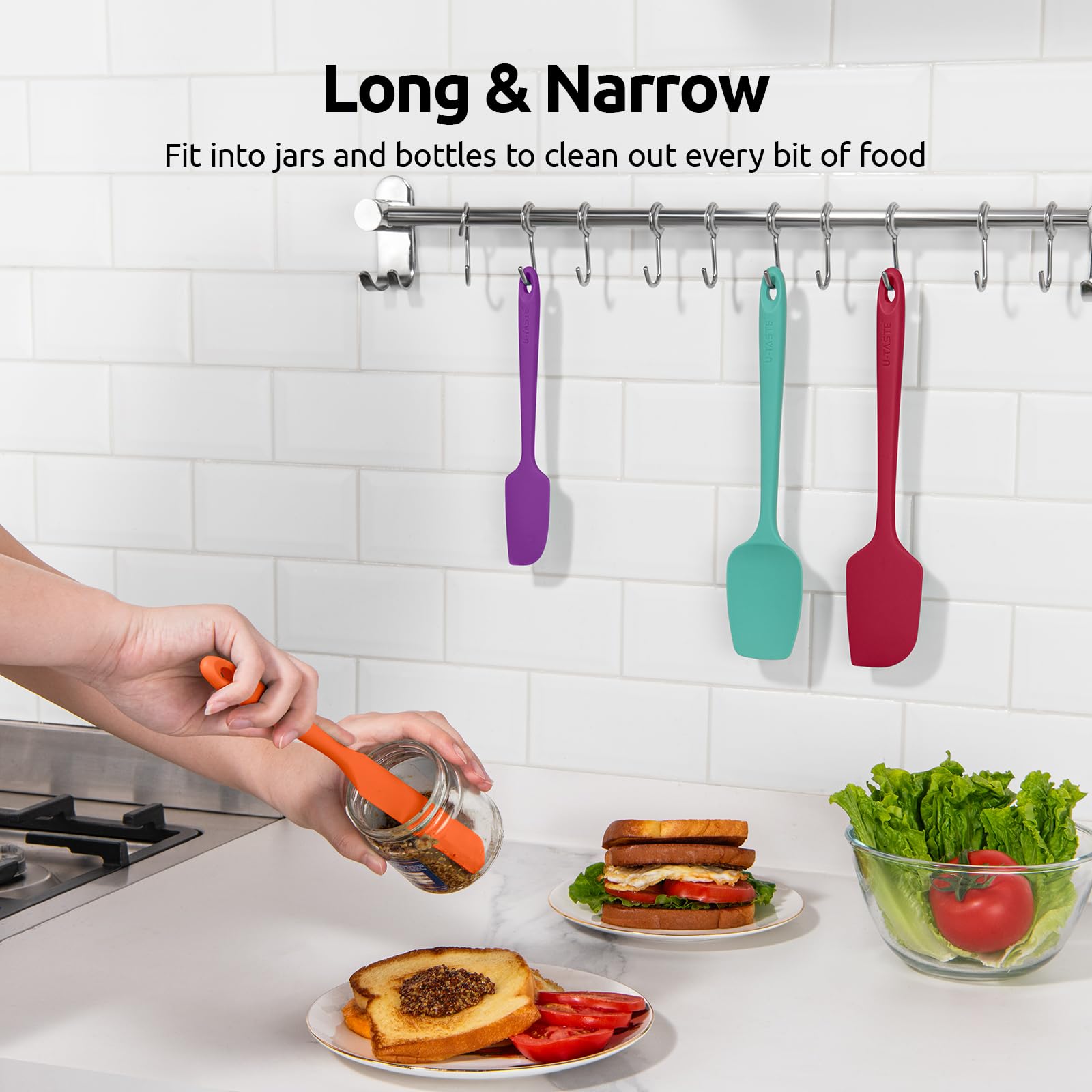 U-Taste silicone spatula for spreading sauces and smoothing batters