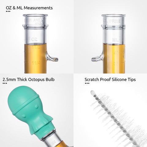 UTaste slanted tip and integrated construction reach hard-to-access areas.