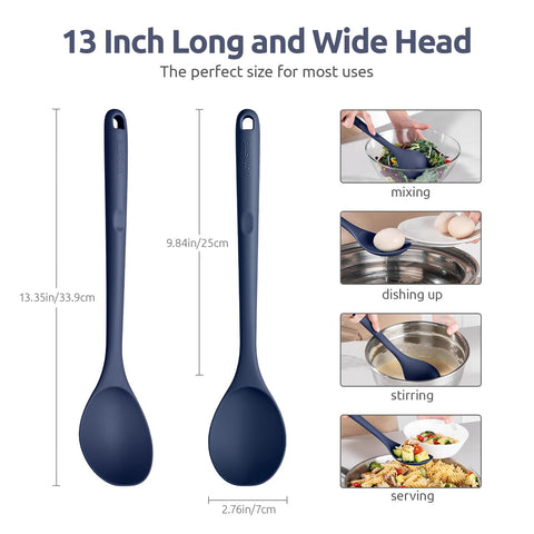 U-Taste solid-integrated design spoon with no seams to trap food.