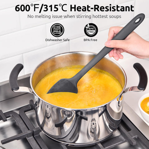 U-Taste extra-long handle keeps hands away from steam.