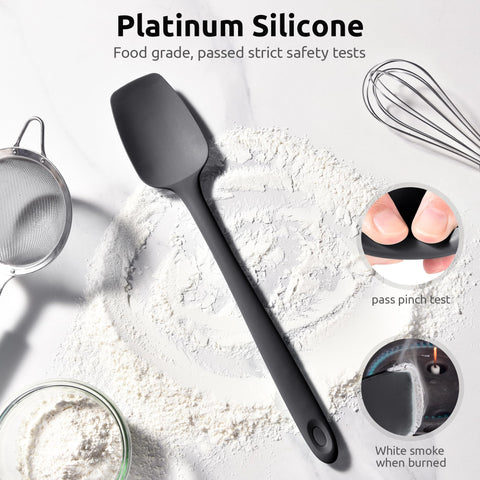 U-Taste spoonula non-scratch head suitable for non-stick pans.