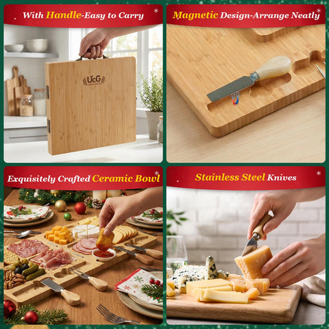 UTCG Charcuterie Board enhances party setups with a sophisticated display.