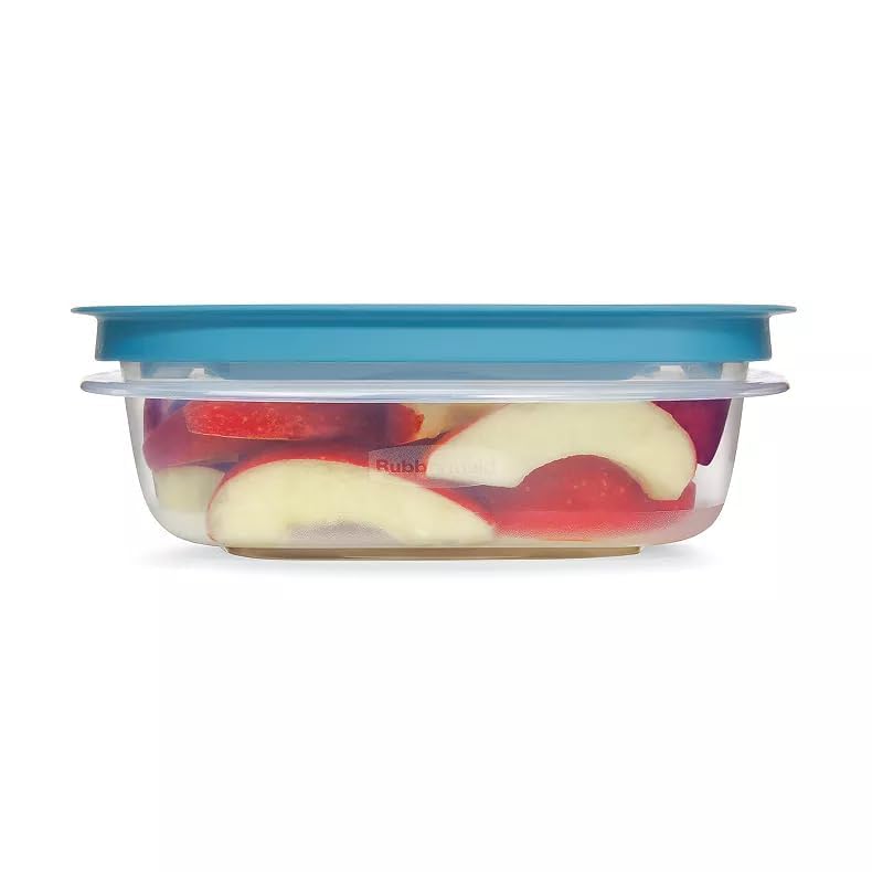 Utensilux 3-Cup teal container, dishwasher-safe and freezer-safe for easy care.