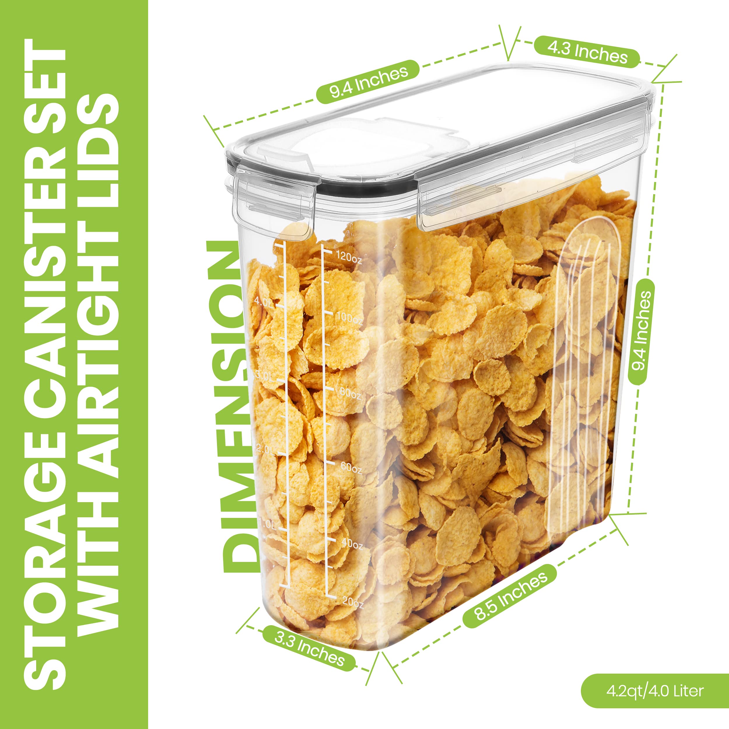 Lids on Utopia Kitchen containers create a strong airtight seal