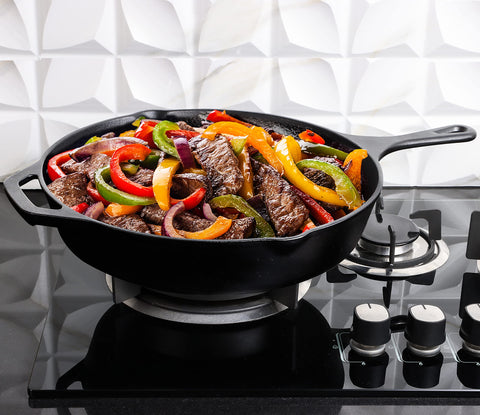 Utopia Kitchen 12-inch skillet edge sear for browning