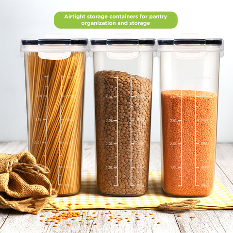Clear Utopia Kitchen containers showing contents at a glance