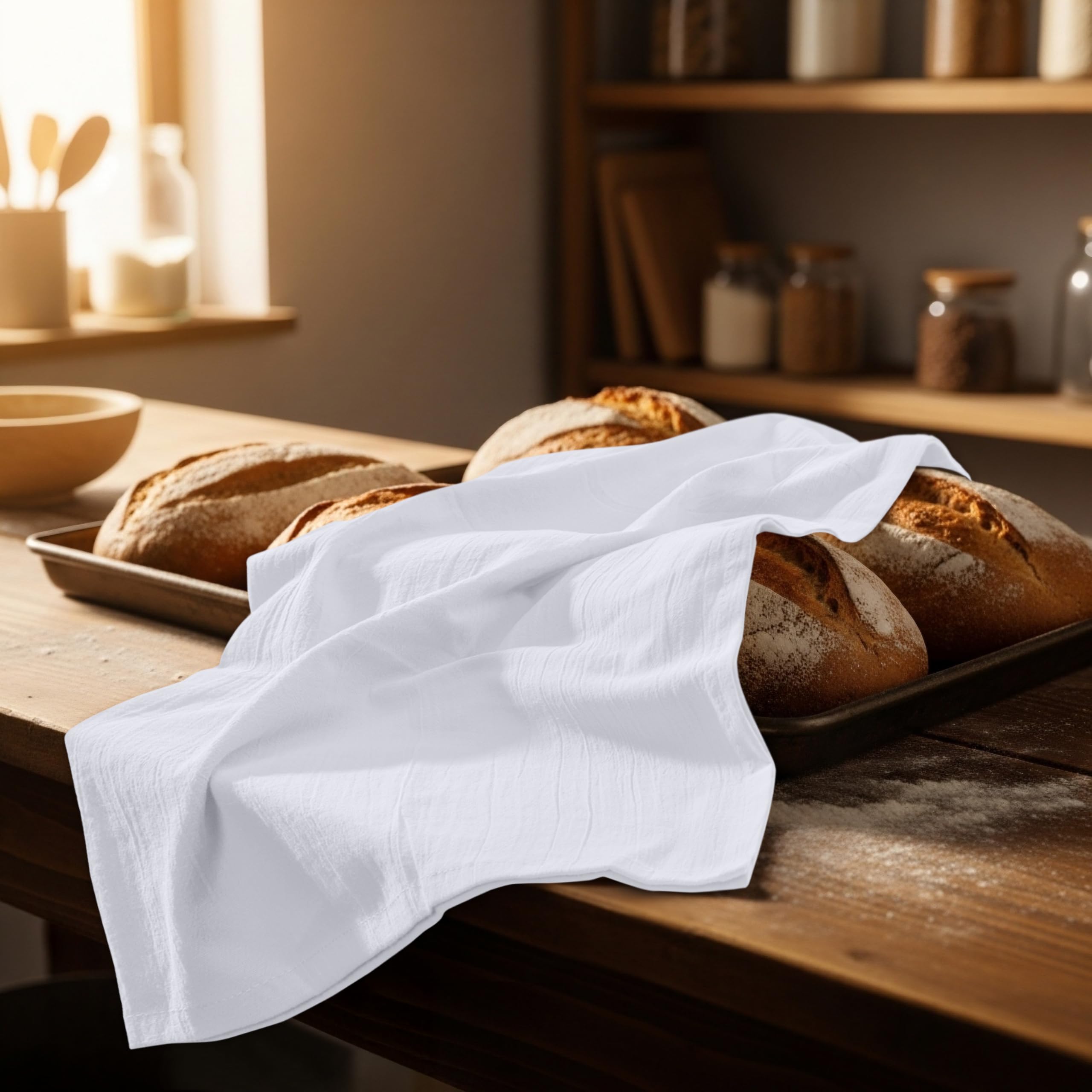 Utopia Kitchen towel with reinforced hems for durable everyday use