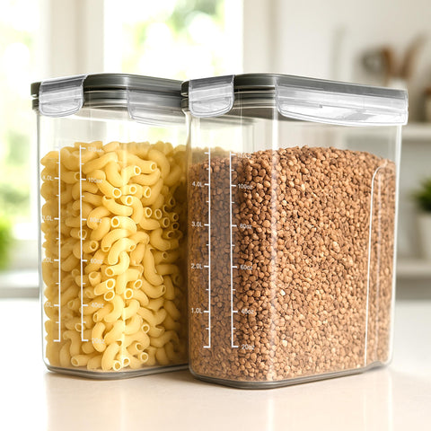 Multi-use pantry storage with Utopia Kitchen cereal containers
