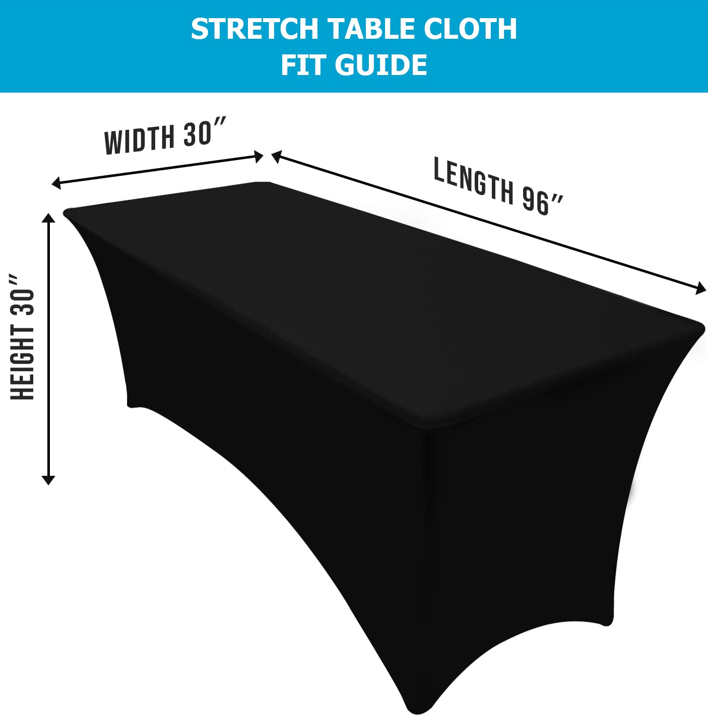 Utopia Kitchen reinforced pocket design ensures secure tablecloth coverage.