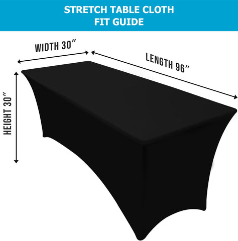 Utopia Kitchen reinforced pocket design ensures secure tablecloth coverage.