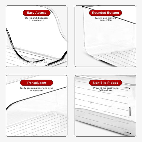 Utopia Kitchen clear BPA free organizer lets you see contents at a glance.