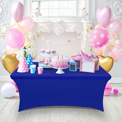 Professional look created by the Utopia Kitchen spandex tablecloth at a reception.