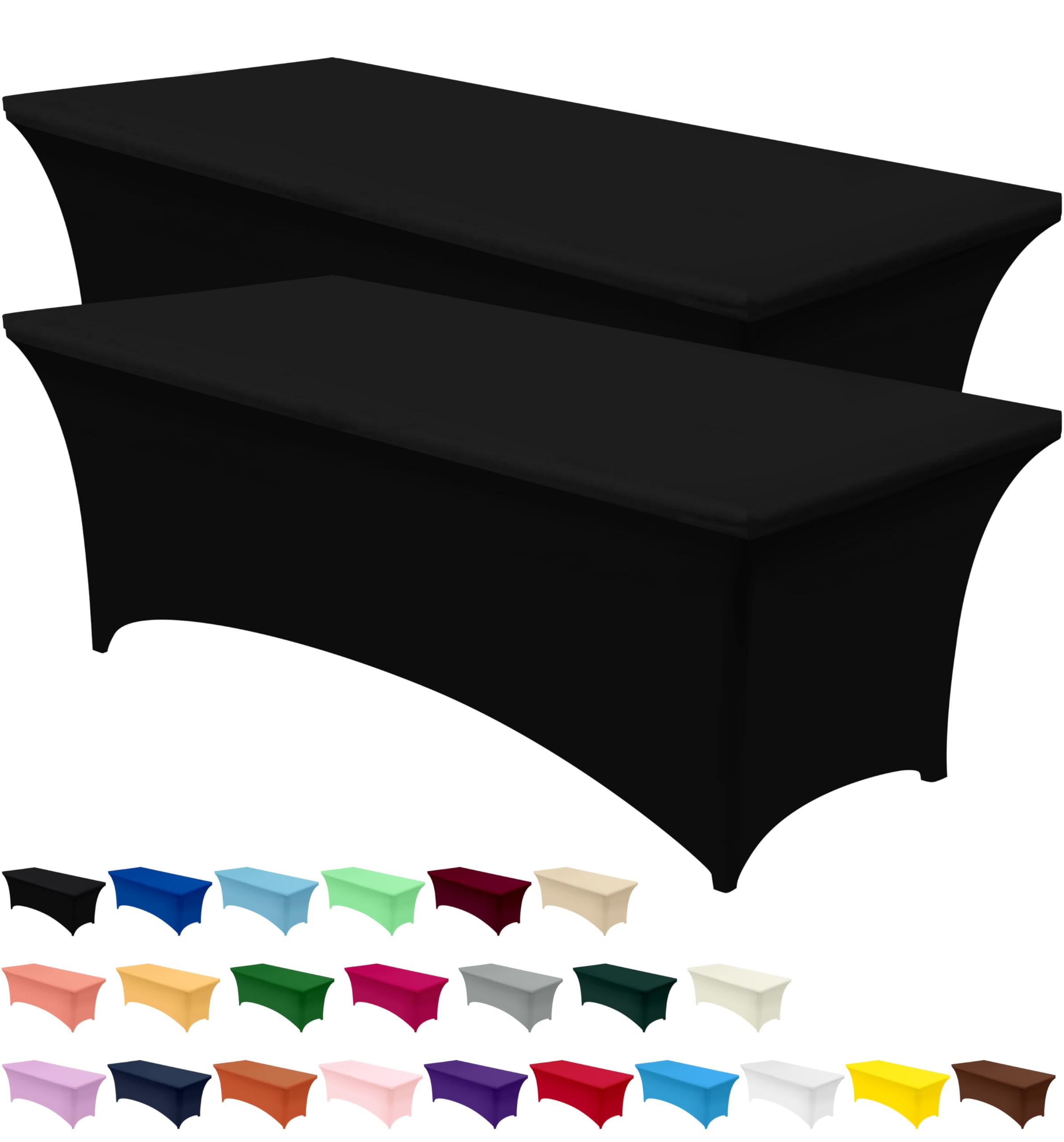 Utopia Kitchen 8ft tight-fit spandex tablecloth for a polished, slip-free setup