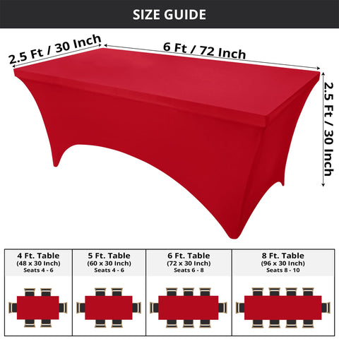 Utopia Kitchen spandex tablecloth leg pockets keep table snug and wrinkle-free