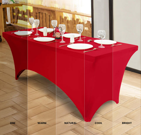 Utopia Kitchen spandex tablecloth ideal for trade shows and weddings