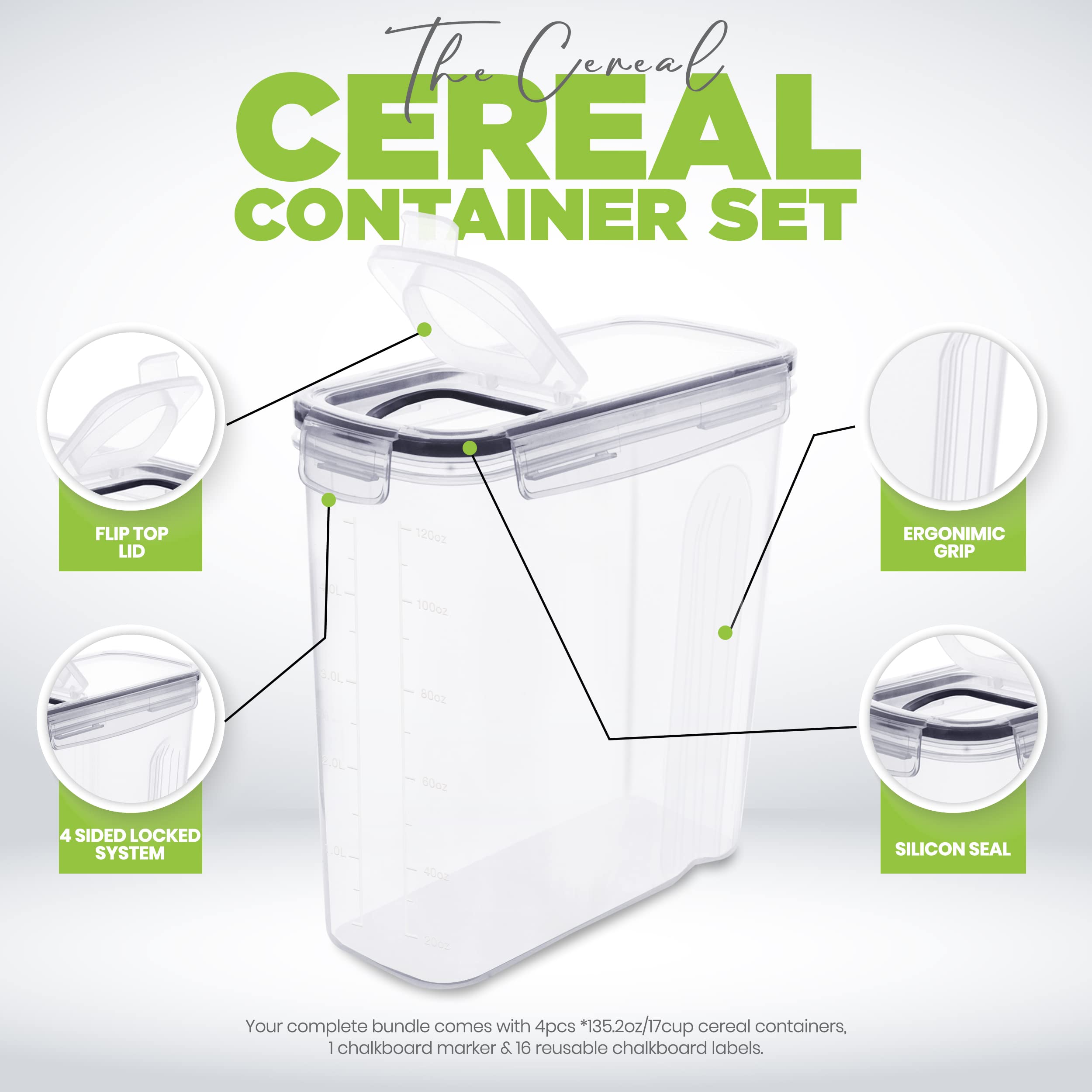 Stackable design of Utopia Kitchen pantry containers saves space