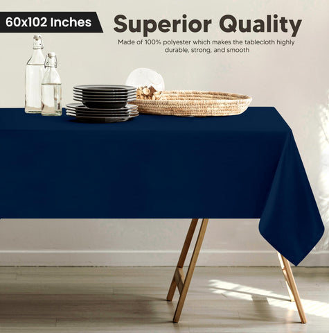 Wrinkle-free finish texture of Utopia Kitchen table cloth