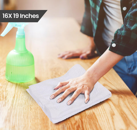 Utopia Towels bar mop towels 16x19 inches for drying dishes and countertops.
